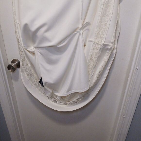 R & M Richards White/Cream Dress – Women’s Plus 20W – Lined - Picture 12 of 14